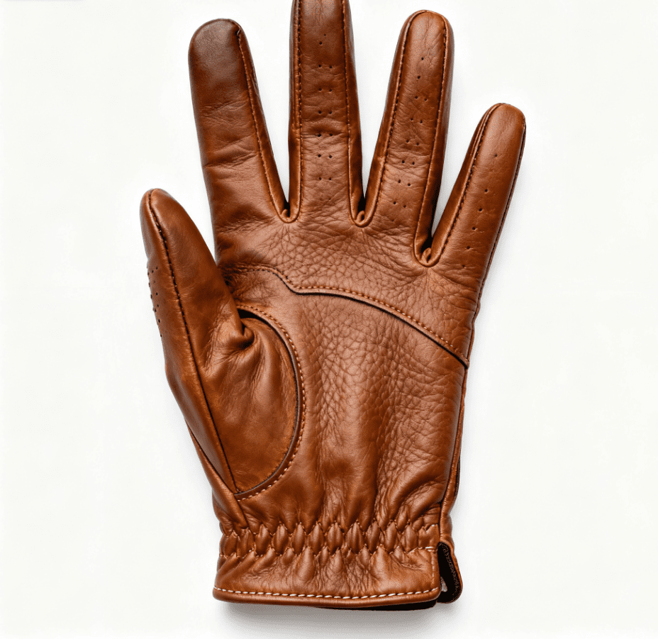 Premium custom-made cabretta leather golf gloves with superior grip and breathable comfort for professional golfers